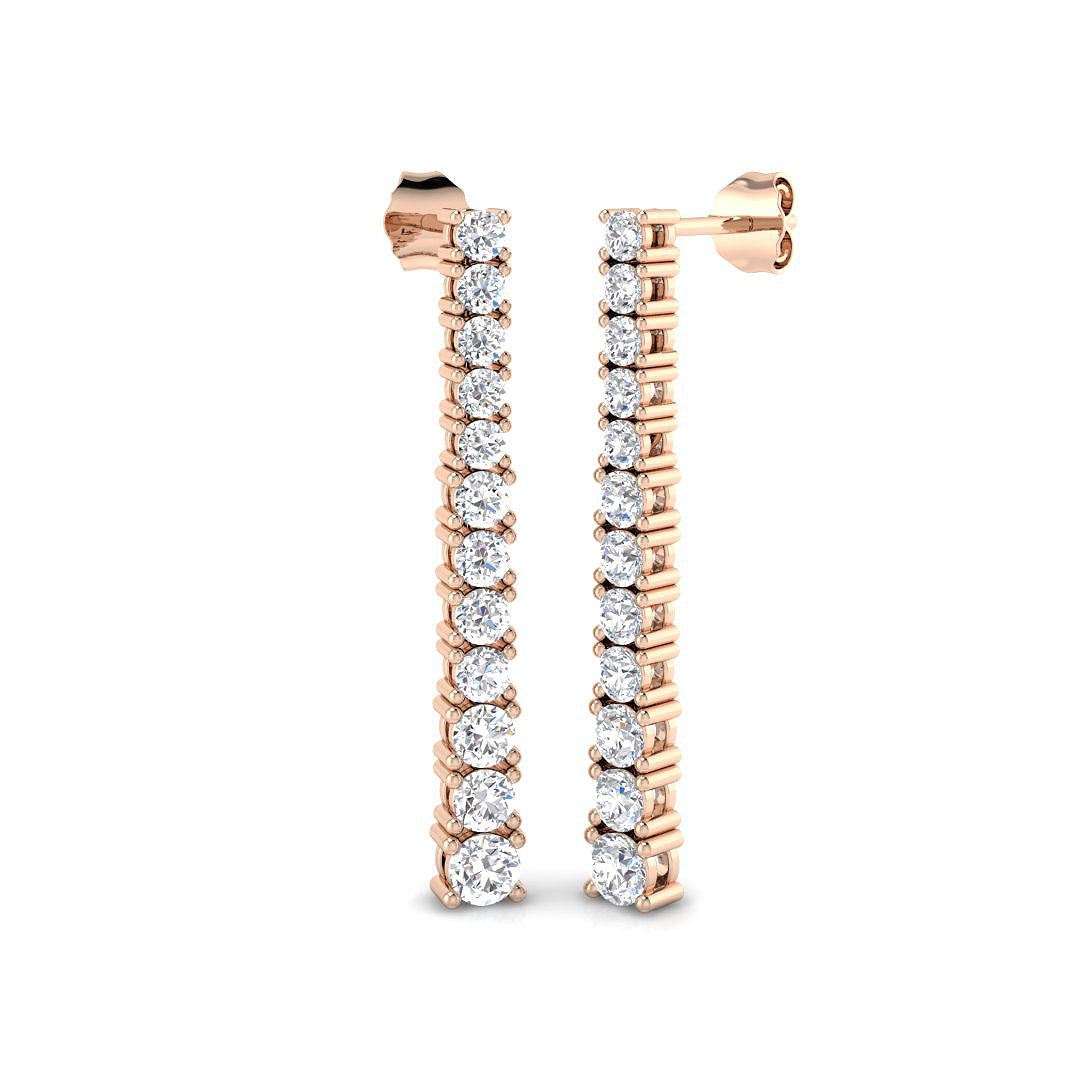 Round Diamond Earrings