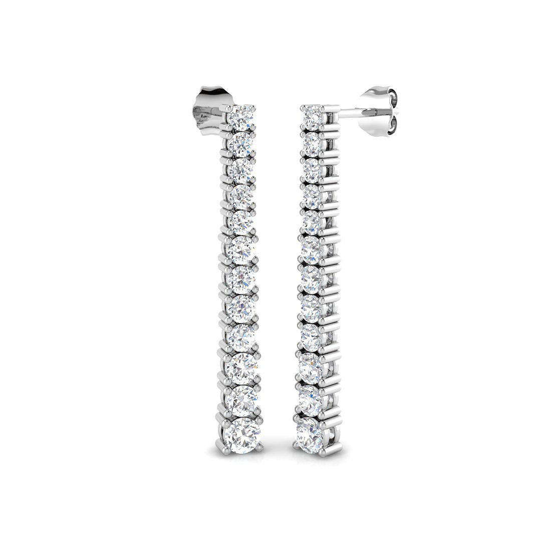 Round Diamond Earrings
