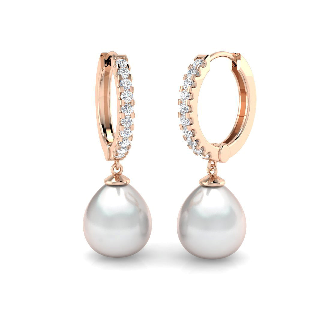 Round Pearl Earrings