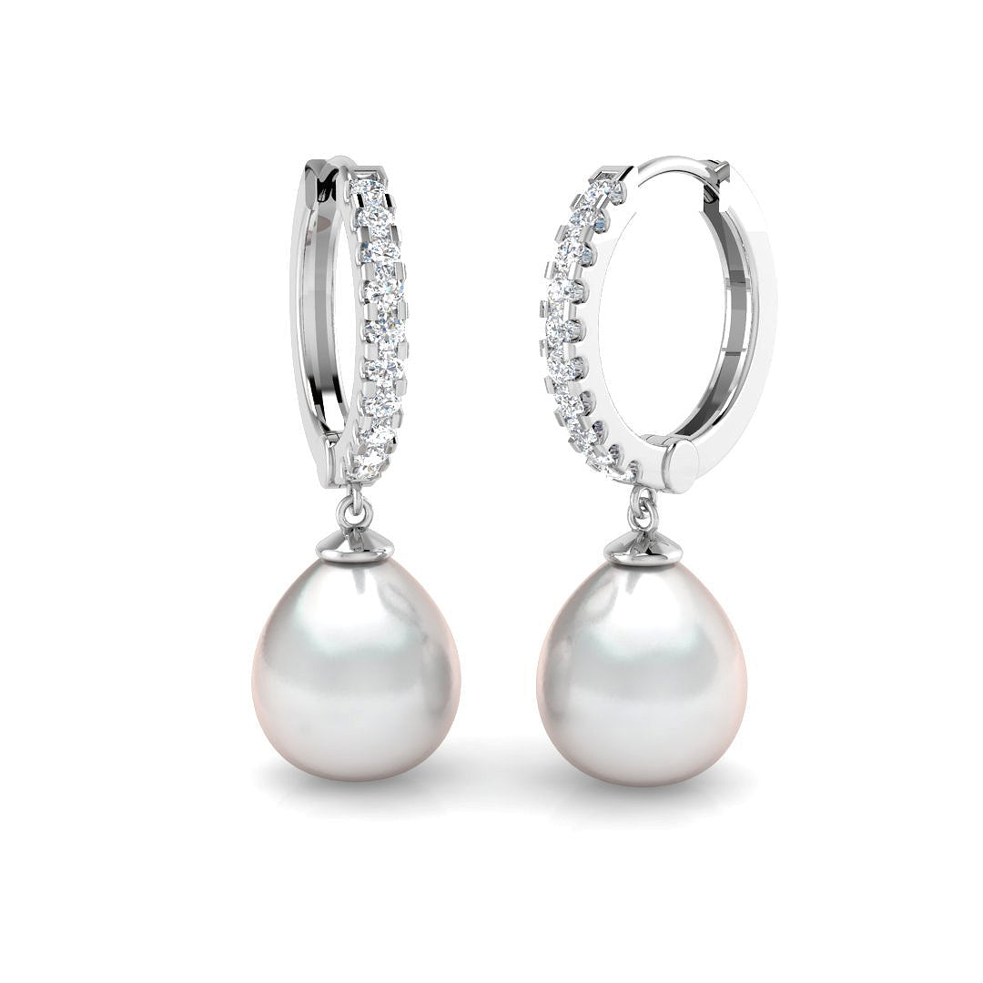 Round Pearl Earrings