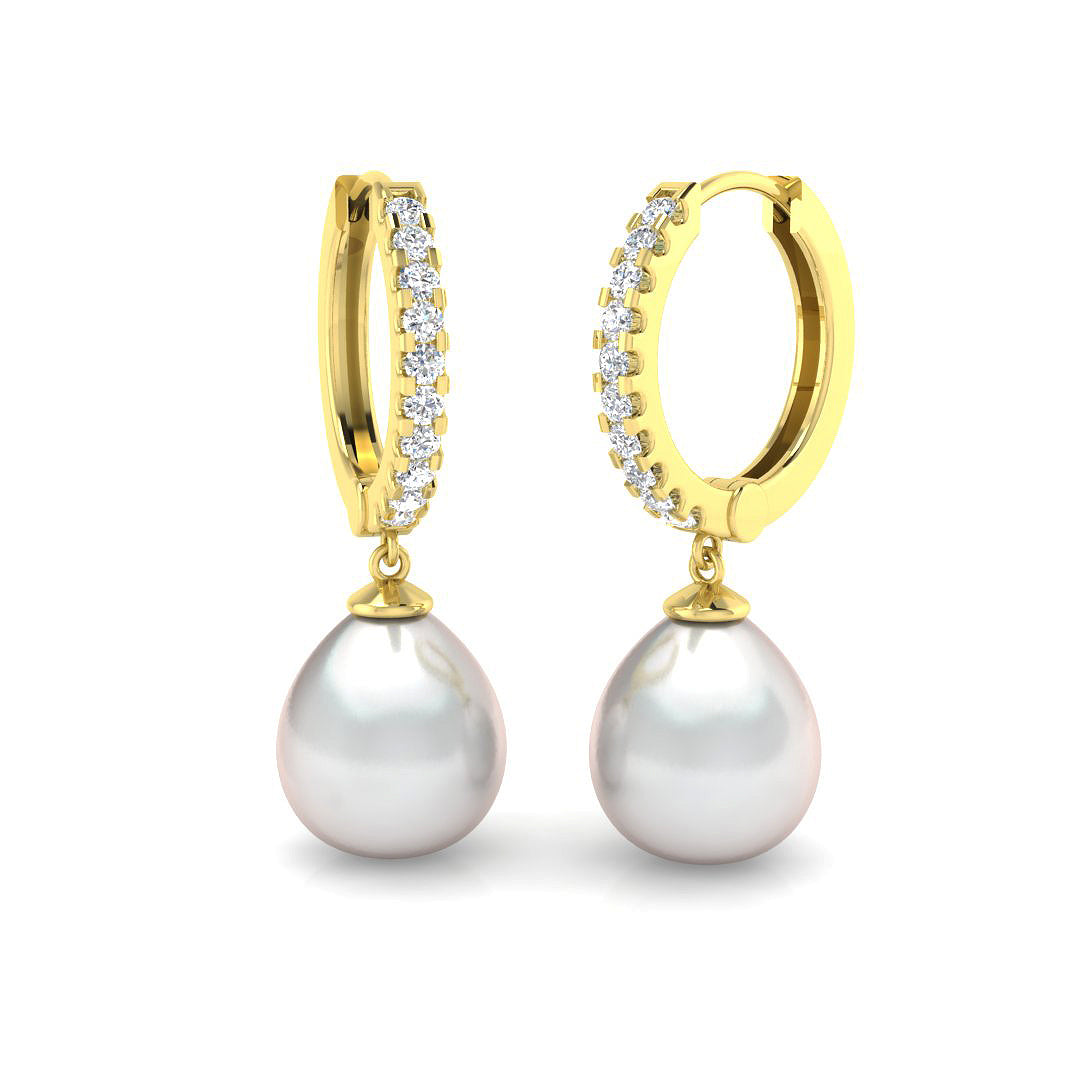 Round Pearl Earrings