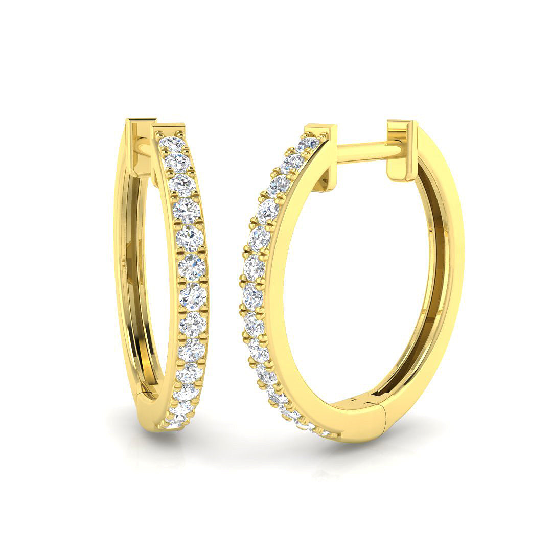 Round Diamond Earrings