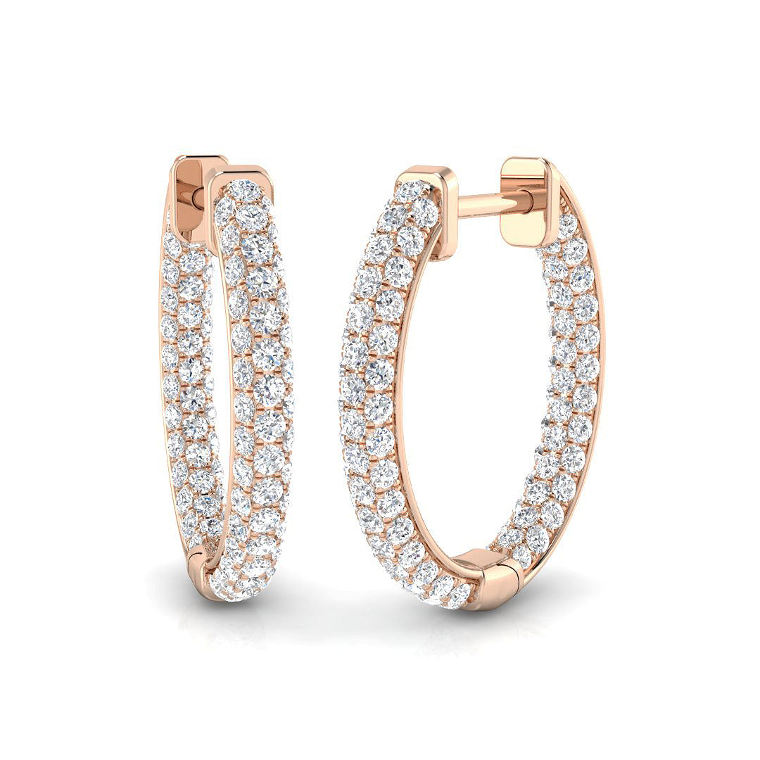 Round Diamond Earrings