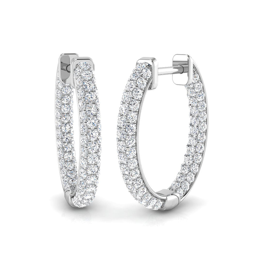 Round Diamond Earrings