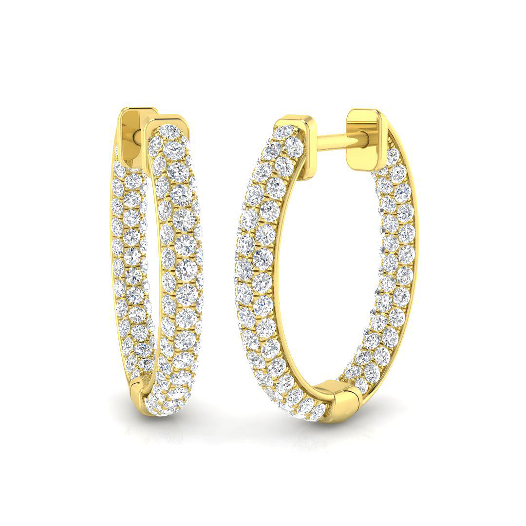 Round Diamond Earrings
