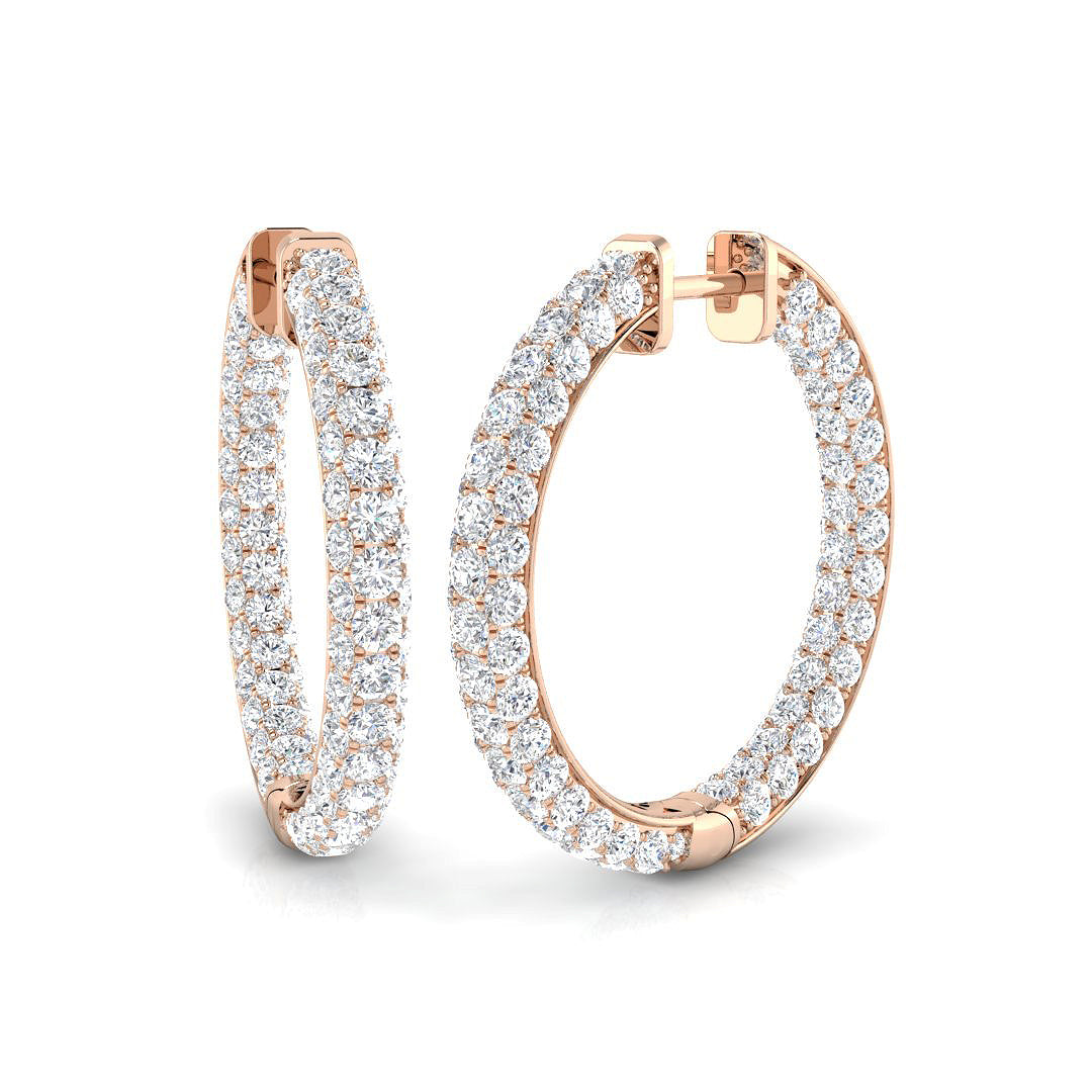 Round Diamond Earrings