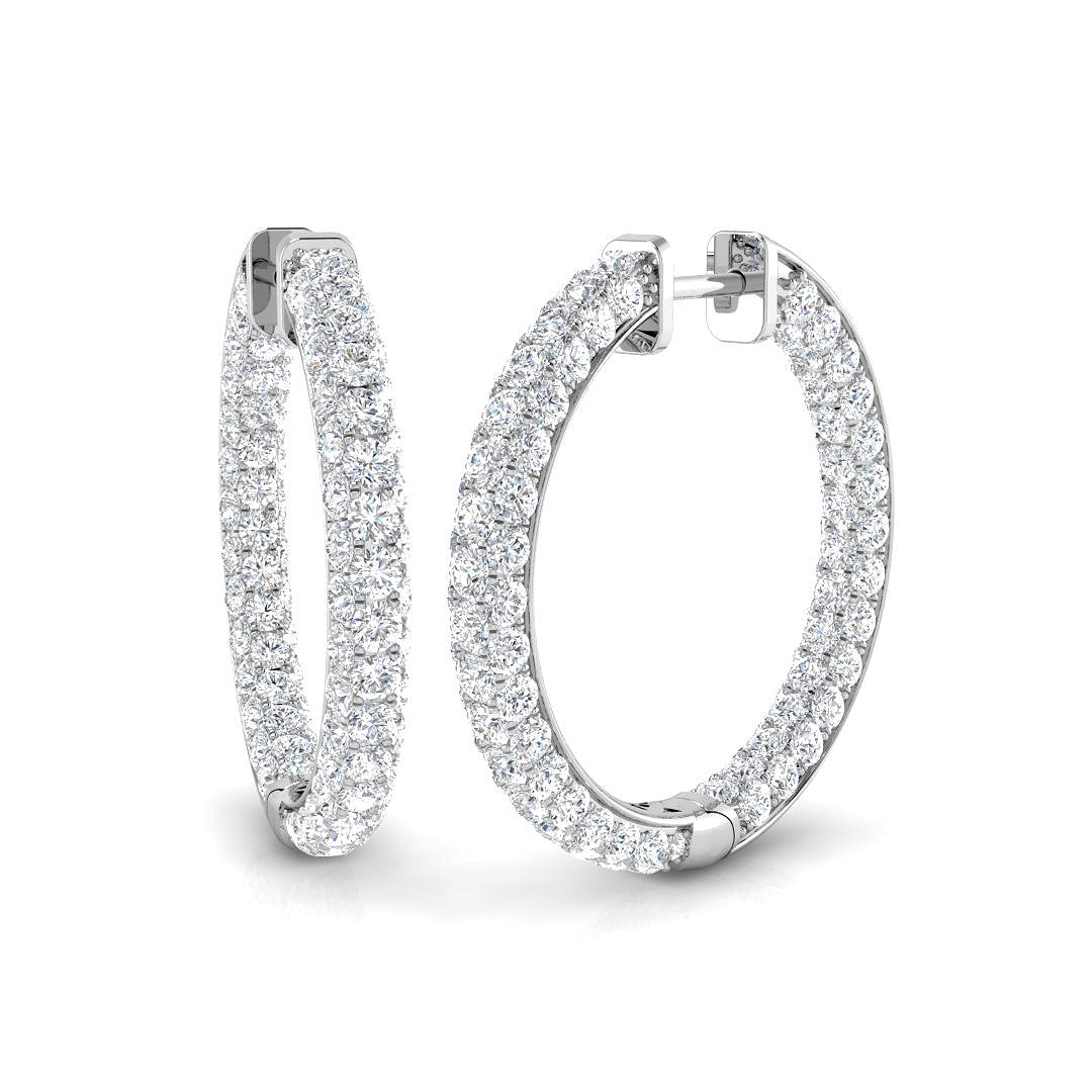 Round Diamond Earrings