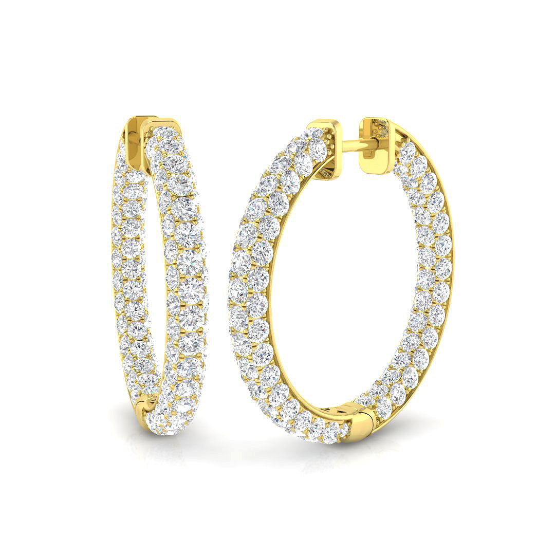 Round Diamond Earrings
