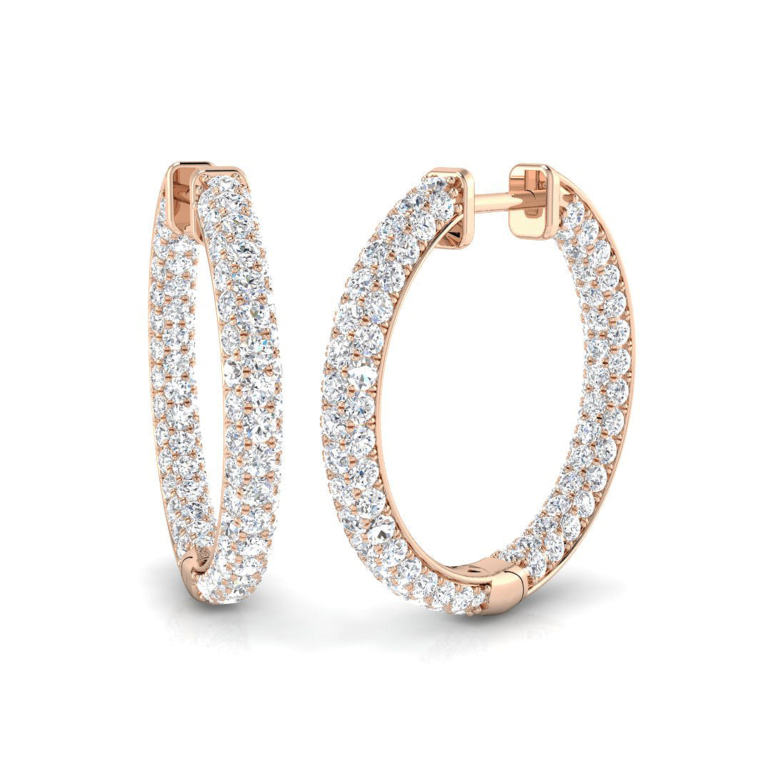 Round Diamond Earrings