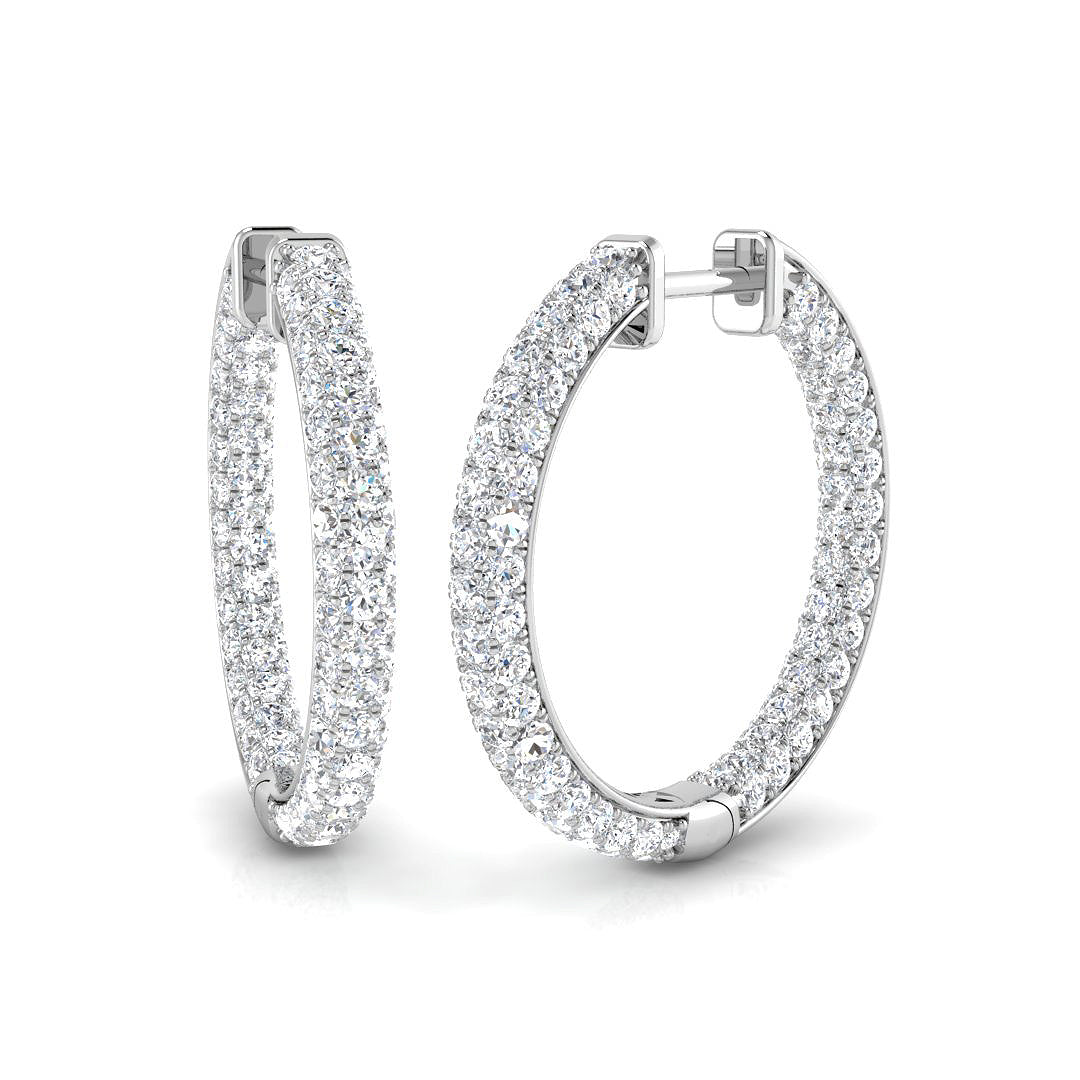 Round Diamond Earrings