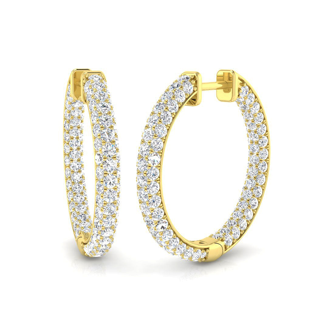 Round Diamond Earrings