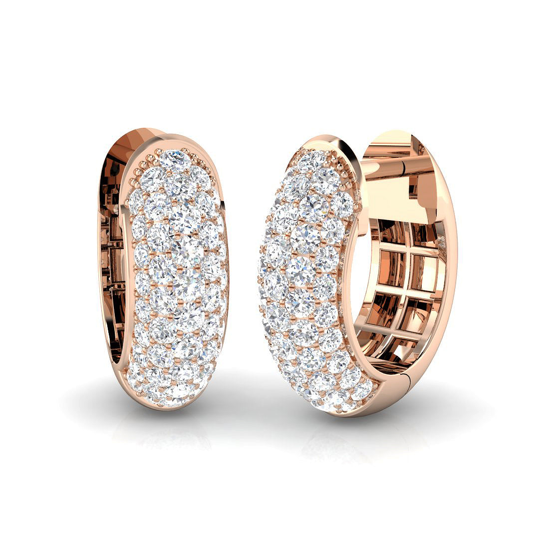 Round Diamond Earrings