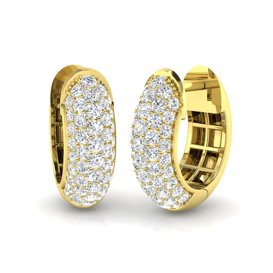 Round Diamond Earrings