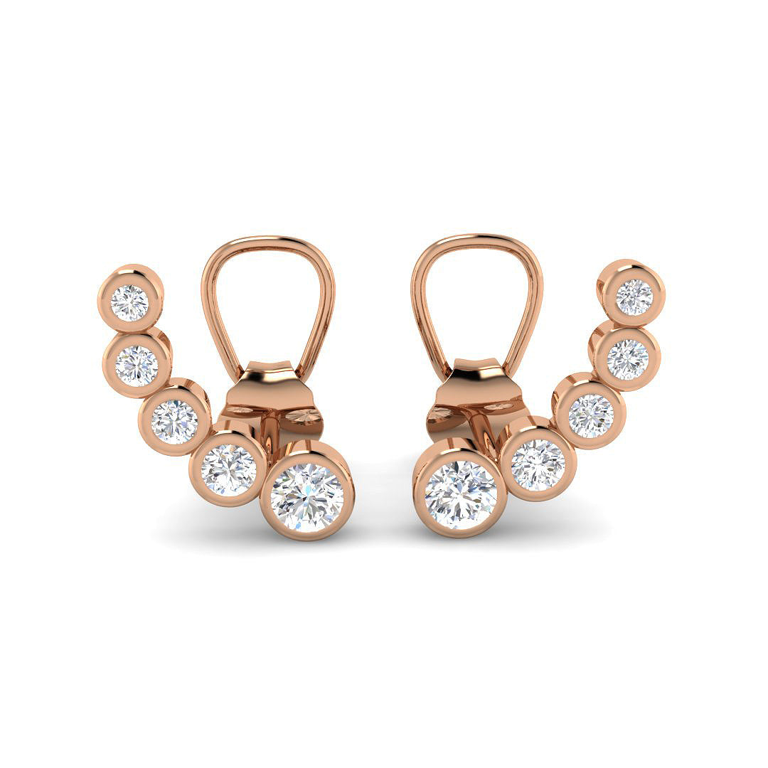 Round Diamond Earrings