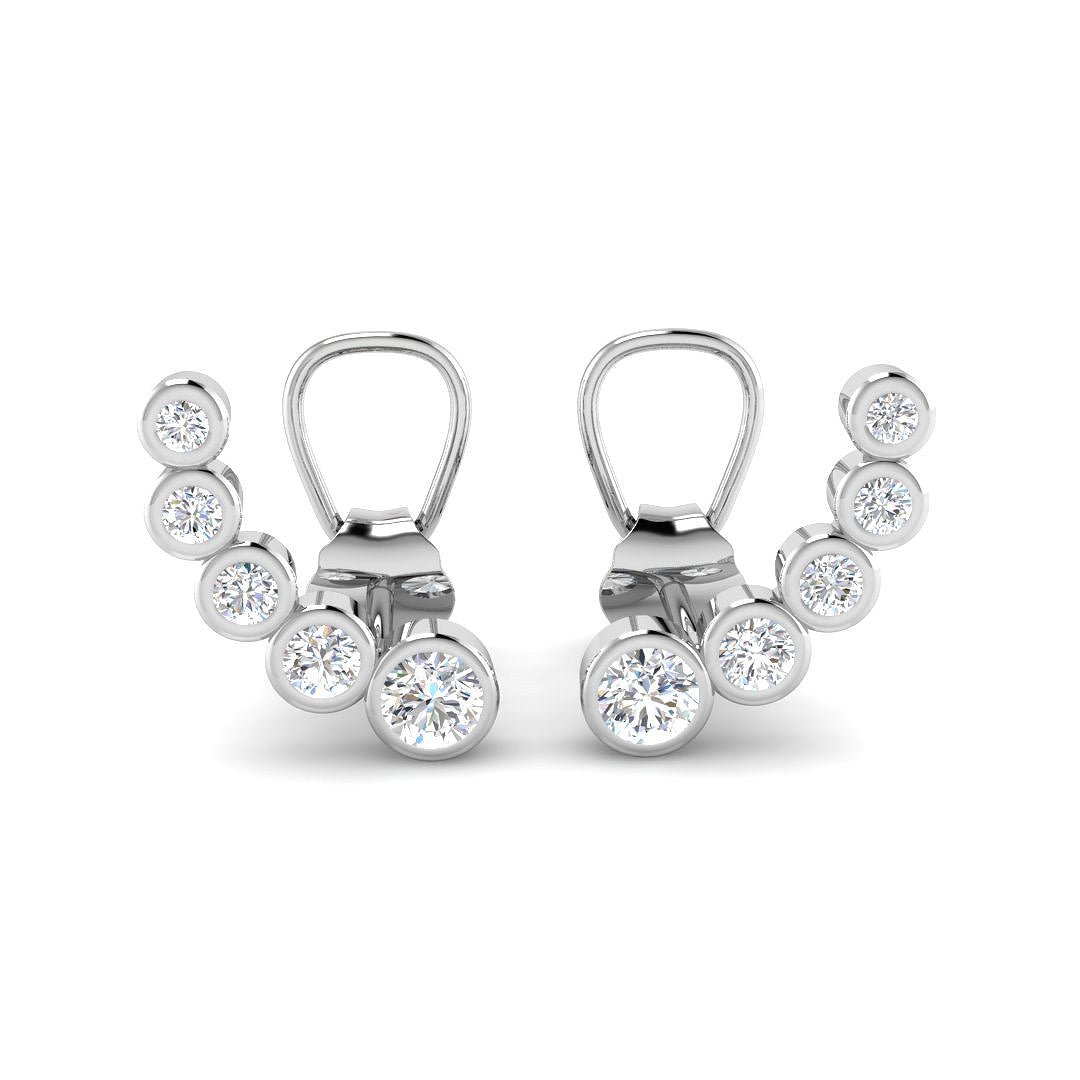 Round Diamond Earrings