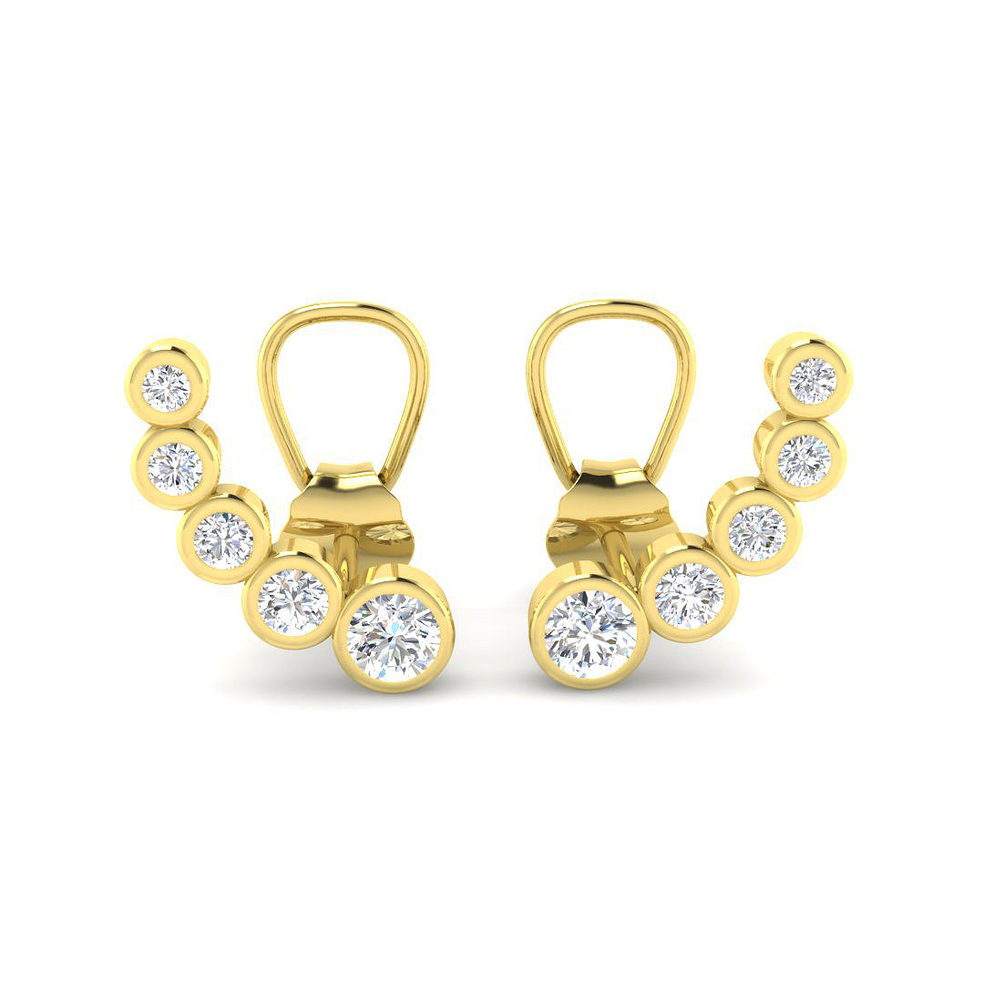 Round Diamond Earrings