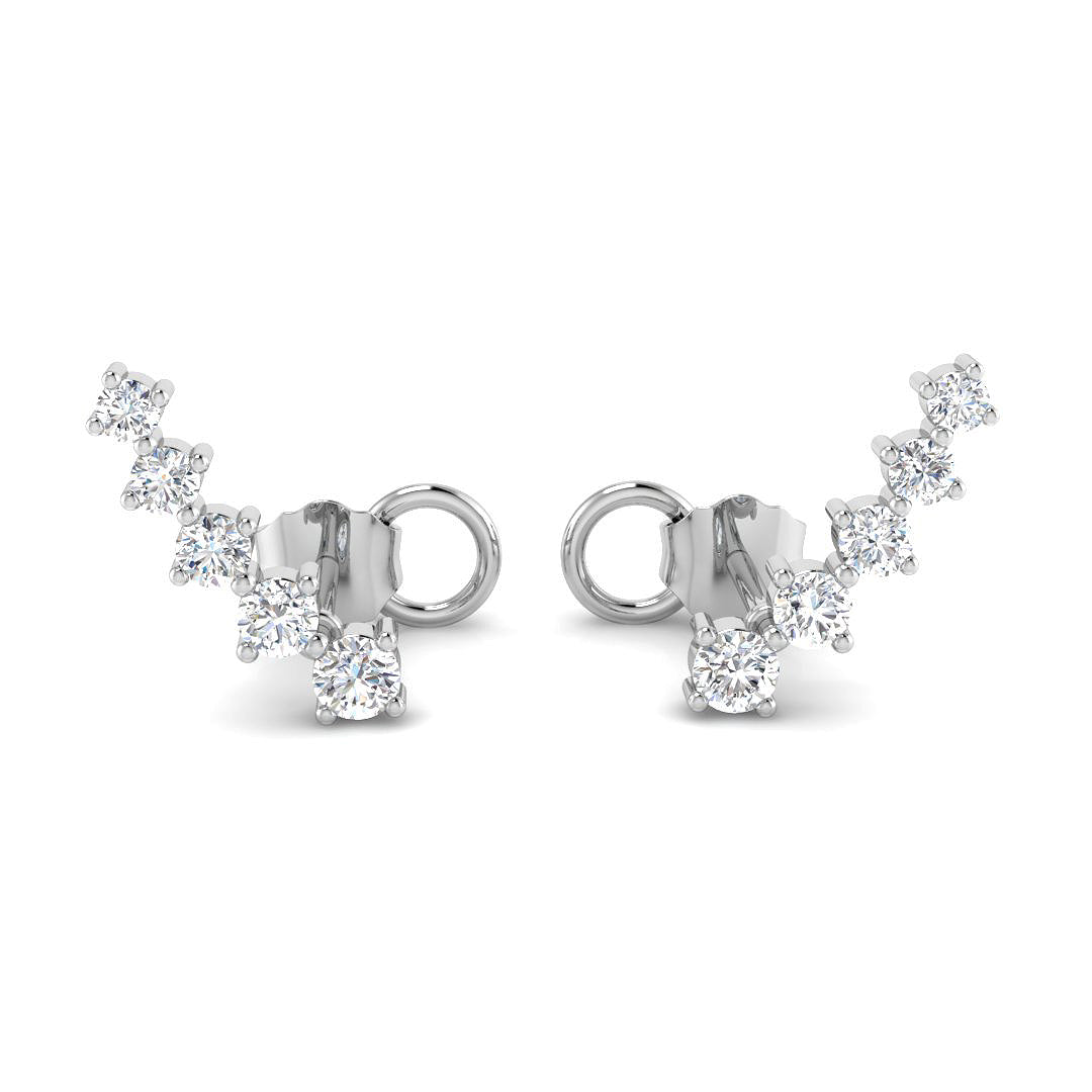 Round Diamond Earrings