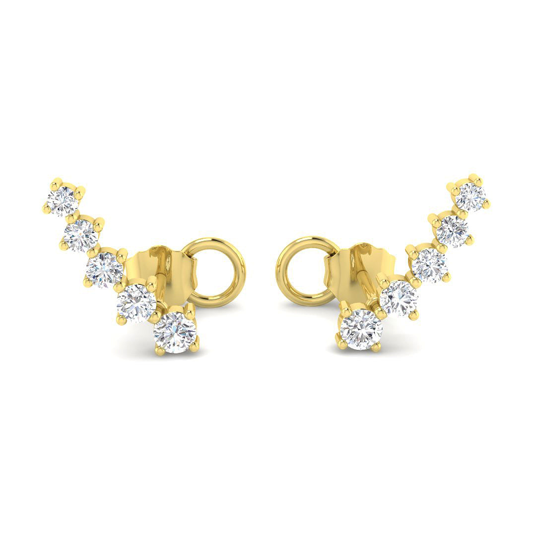 Round Diamond Earrings