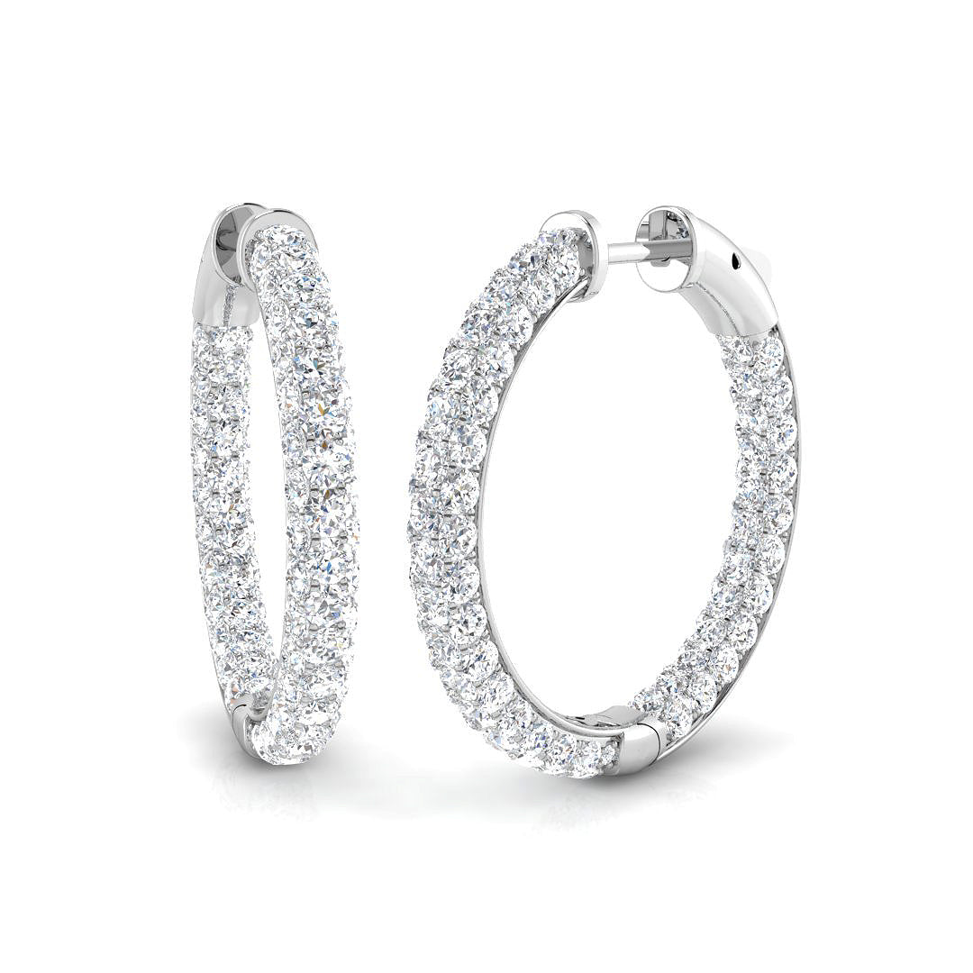 Round Diamond Earrings