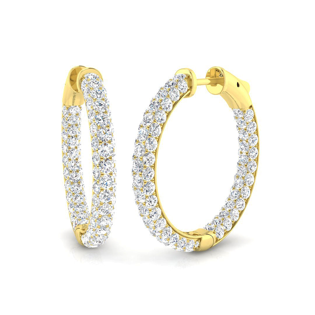 Round Diamond Earrings