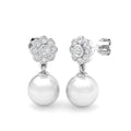 Round Pearl Earrings