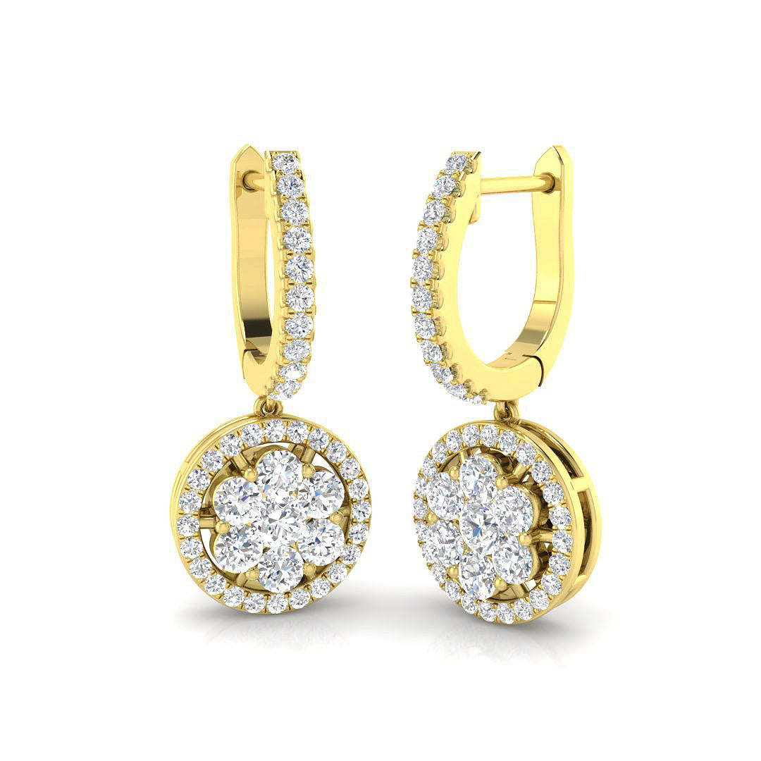 Round Diamond Earrings