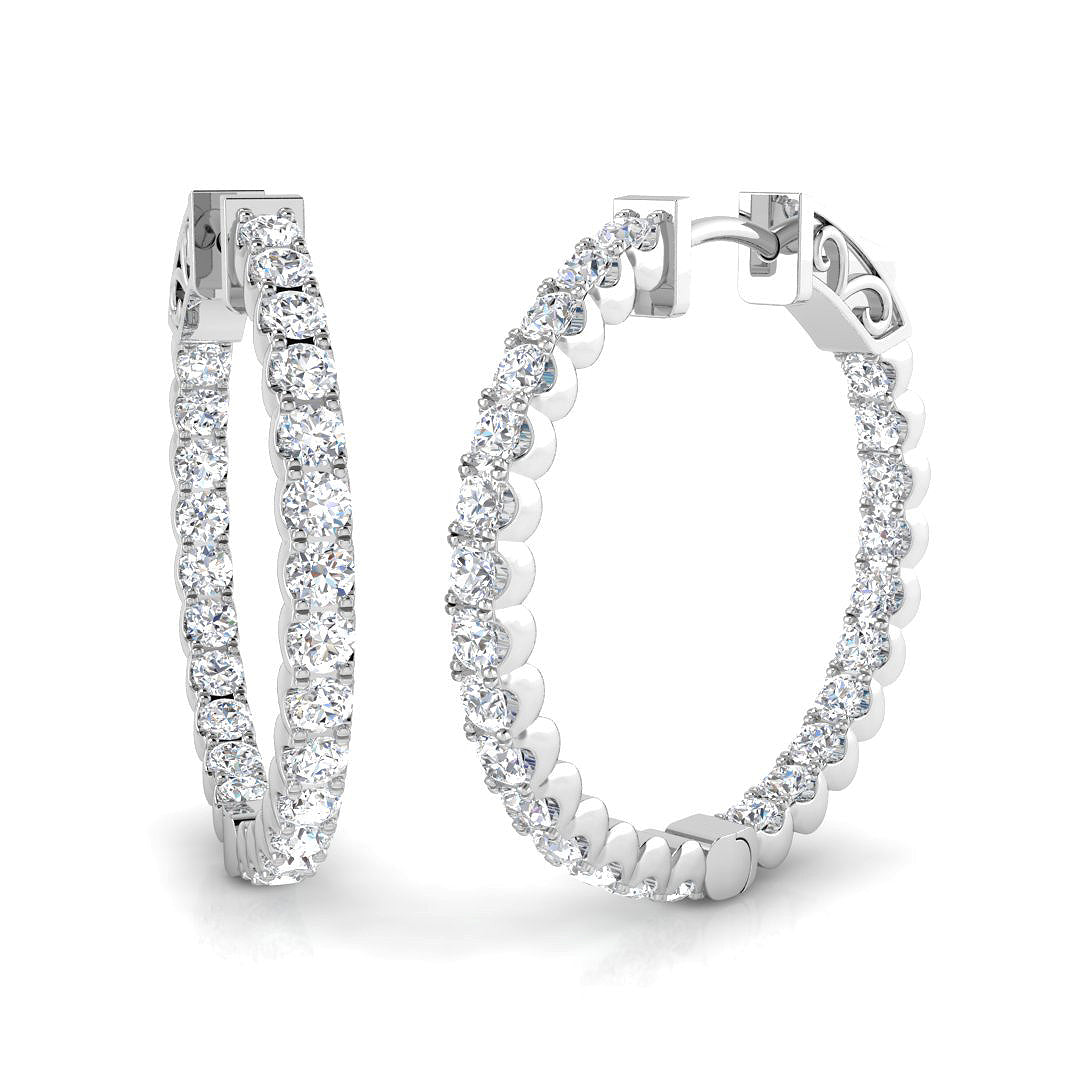 Round Diamond Earrings