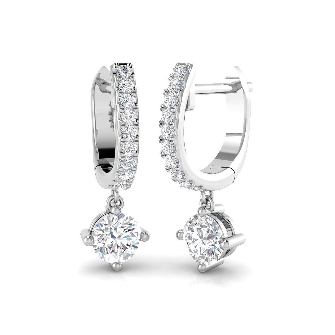 Round Diamond Earrings