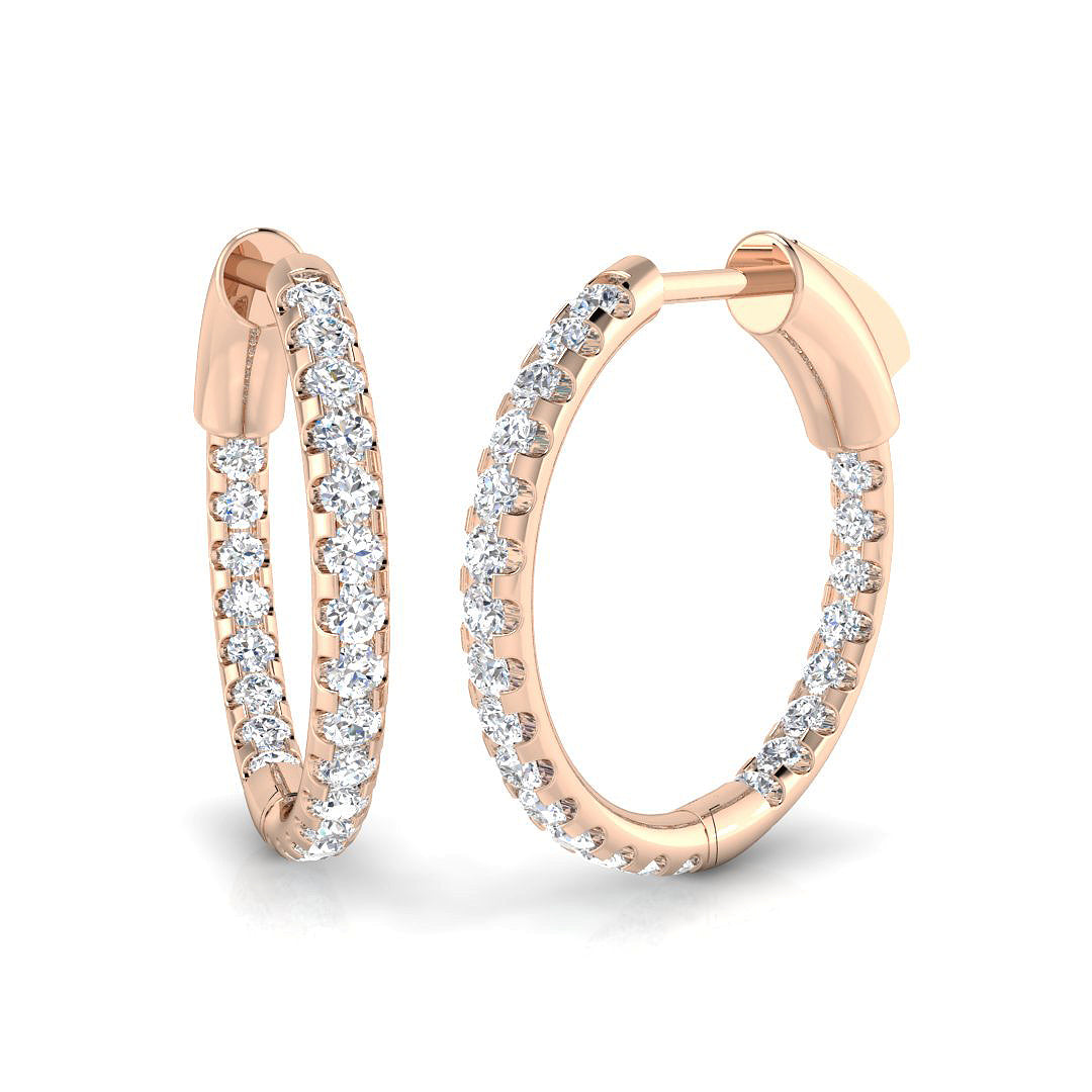 Round Diamond Earrings