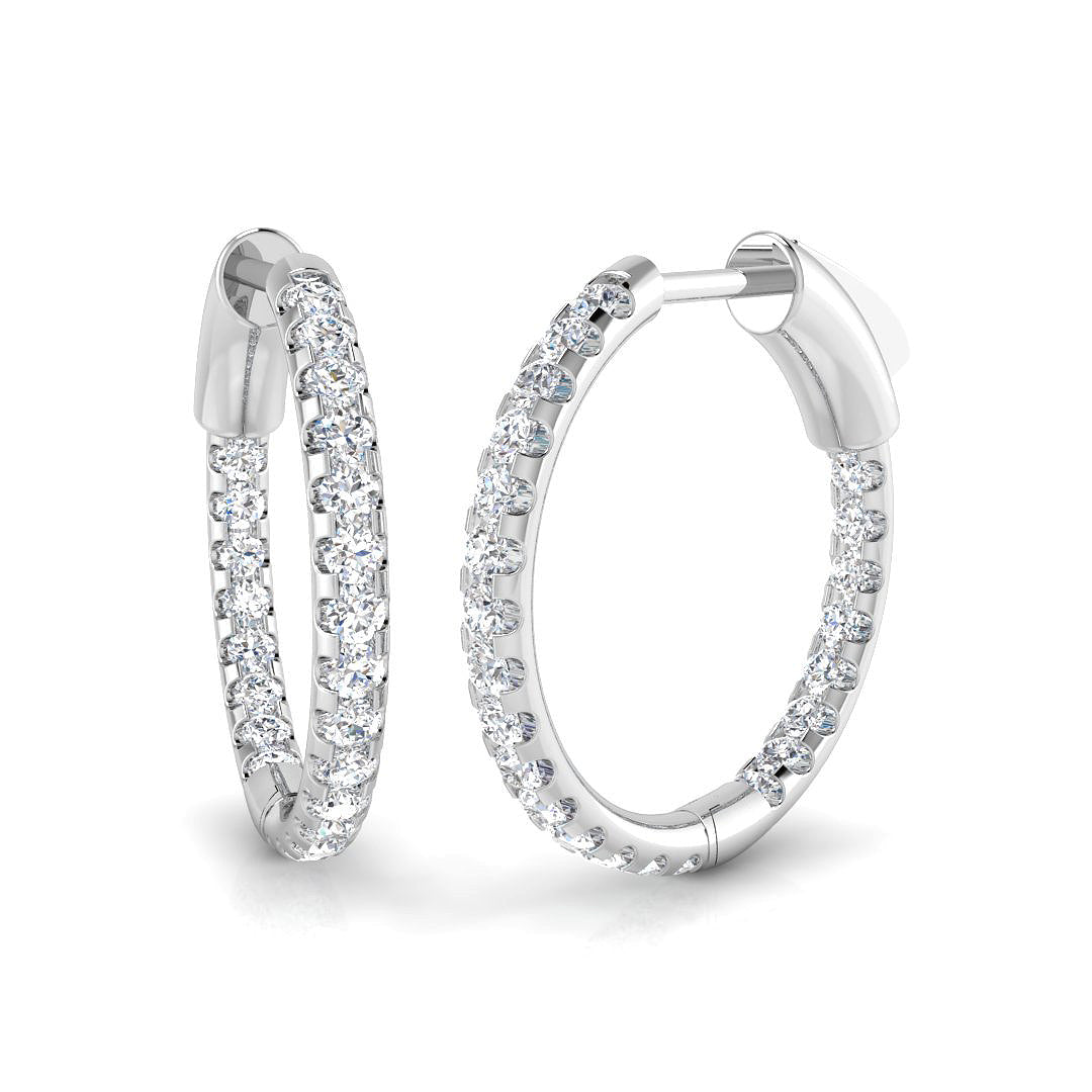 Round Diamond Earrings