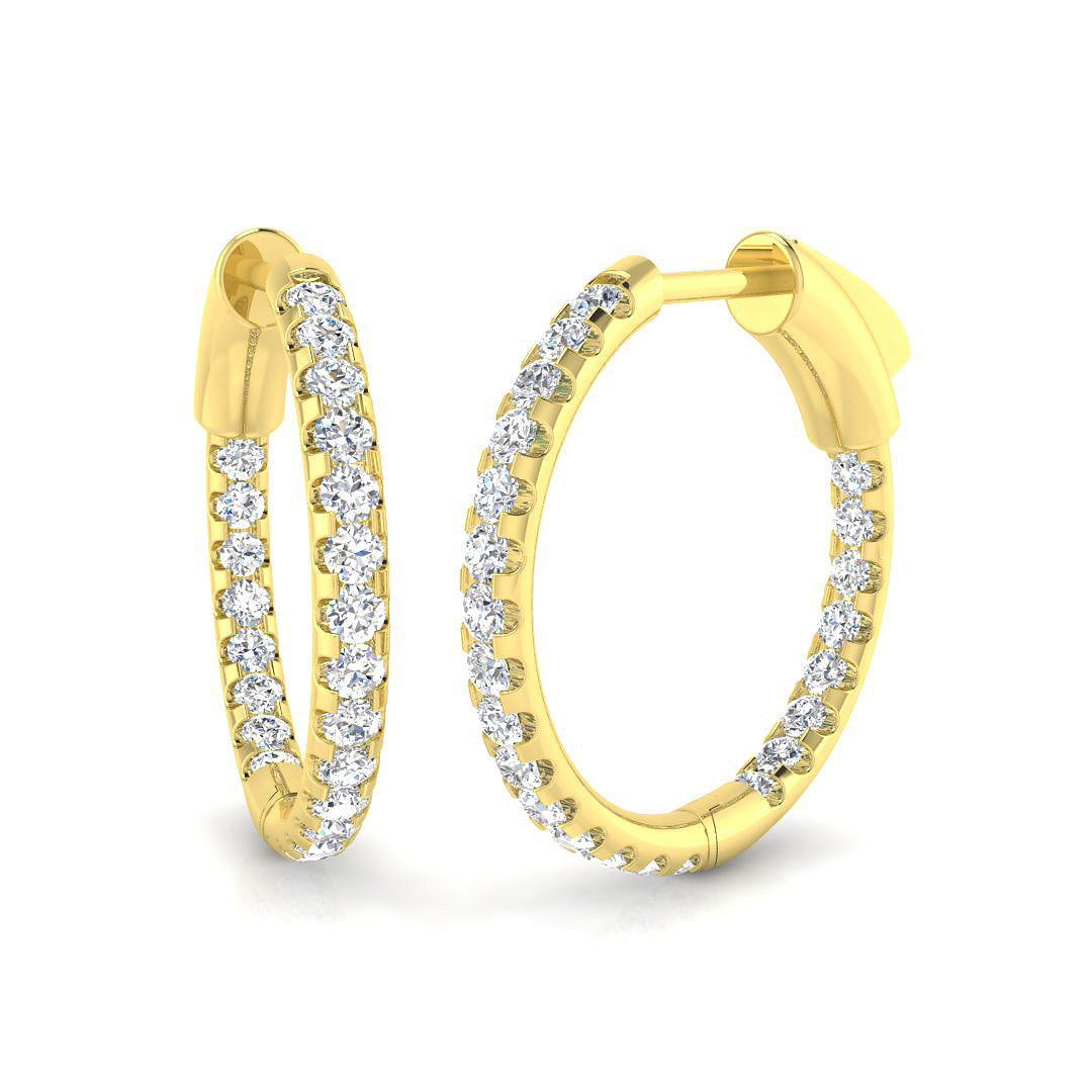 Round Diamond Earrings