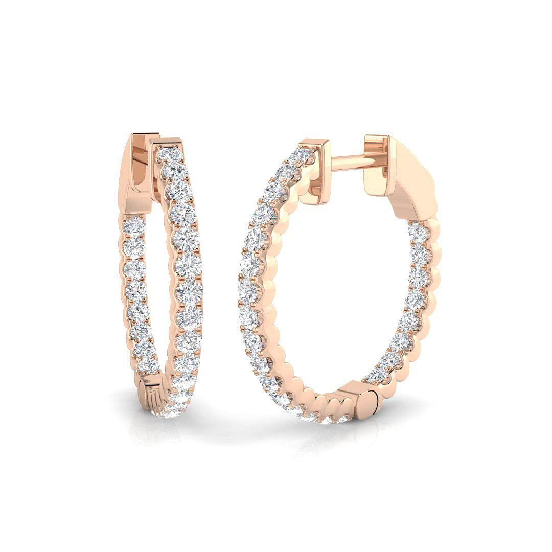 Round Diamond Earrings