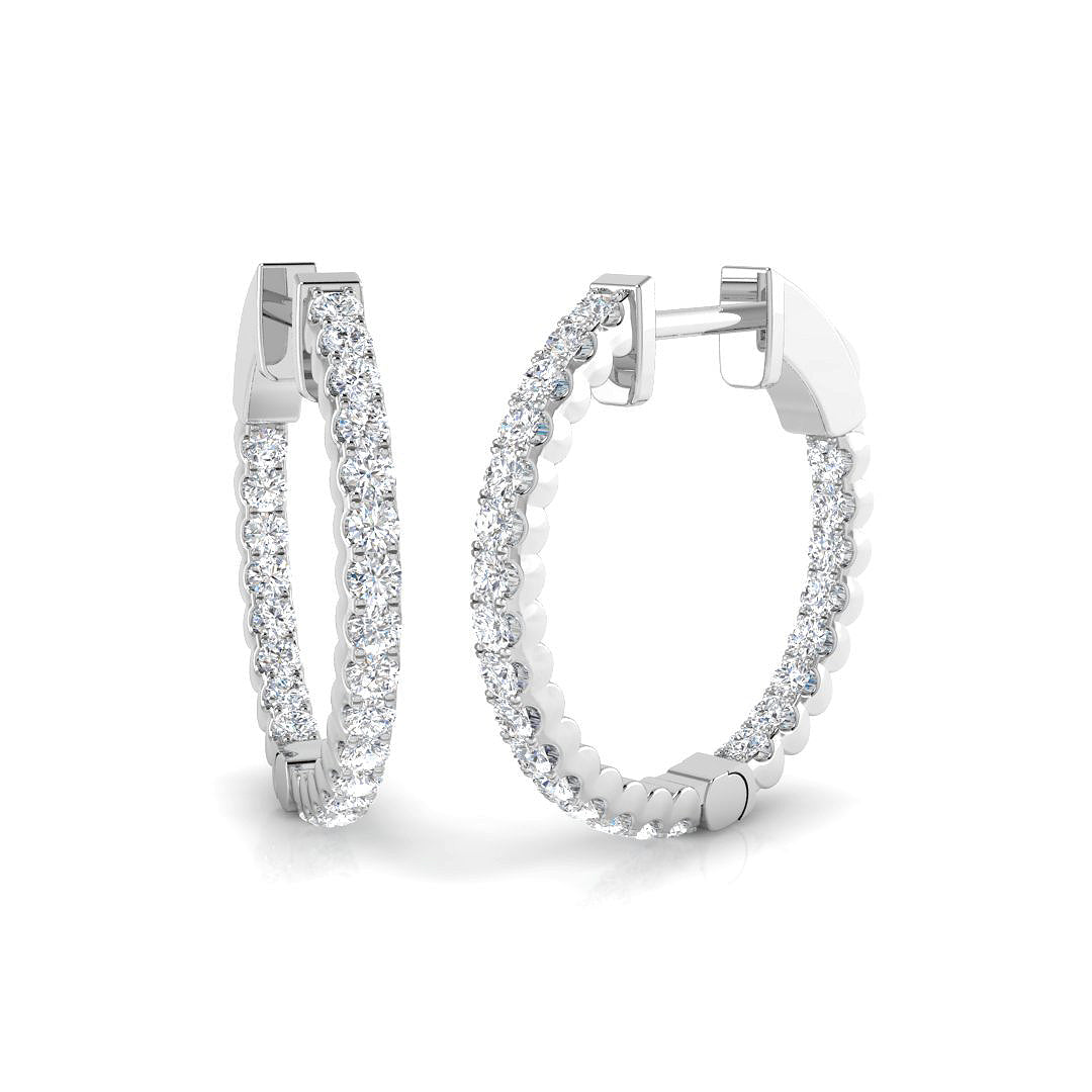 Round Diamond Earrings