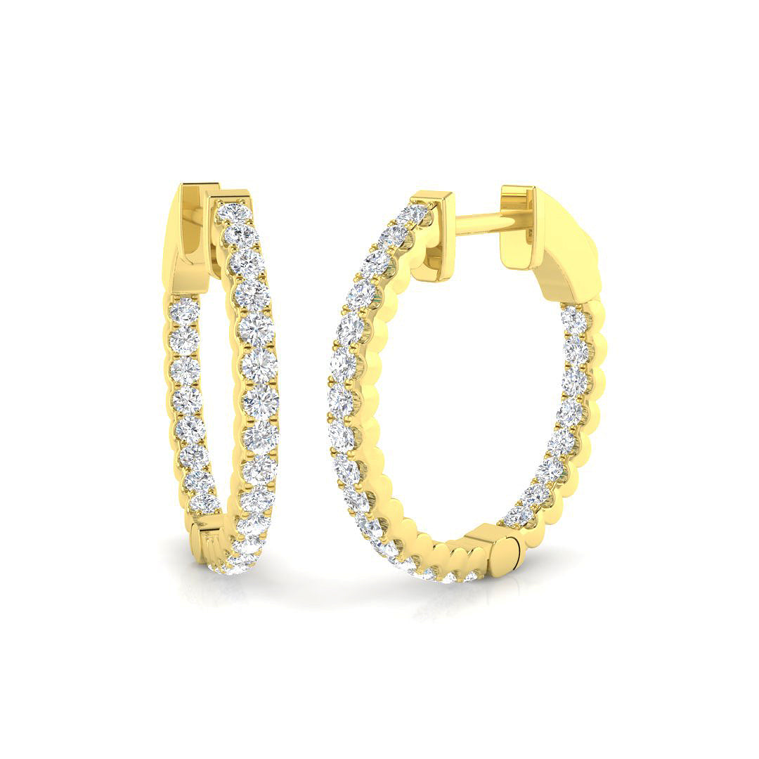 Round Diamond Earrings