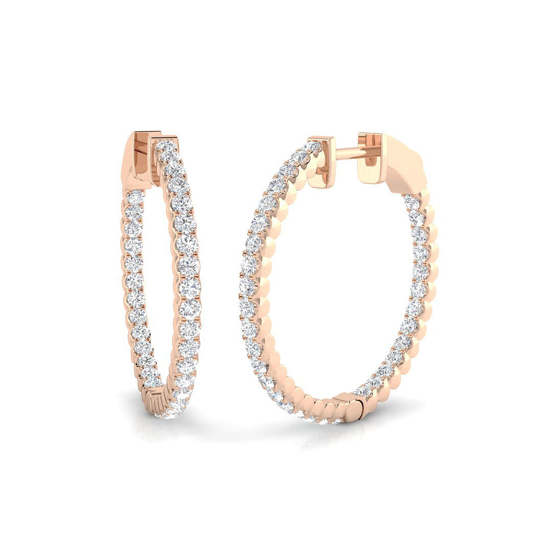 Round Diamond Earrings