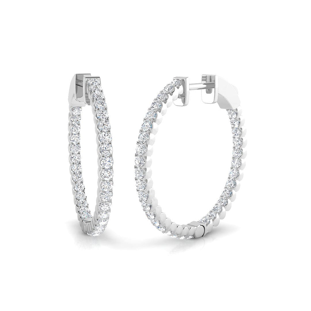Round Diamond Earrings