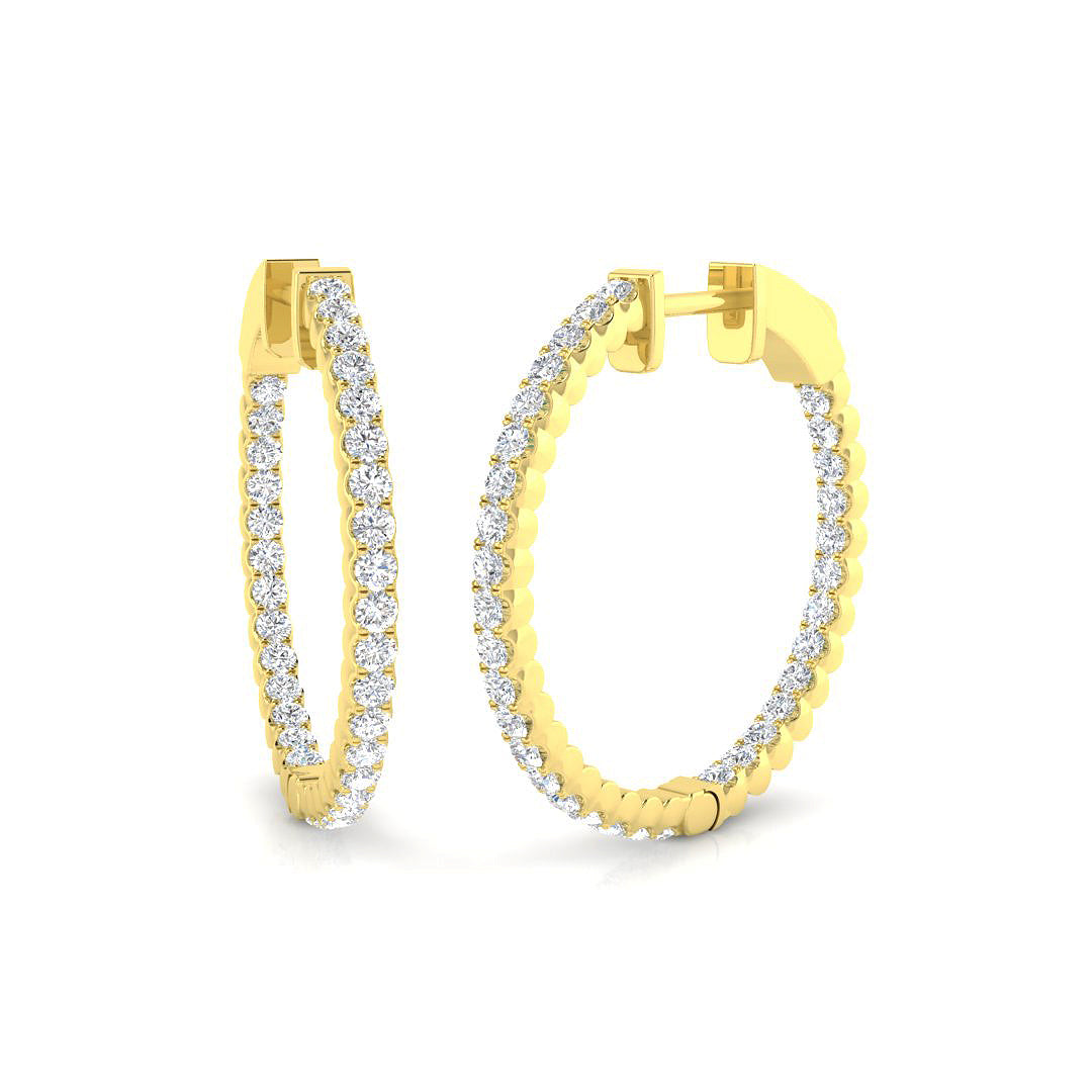 Round Diamond Earrings