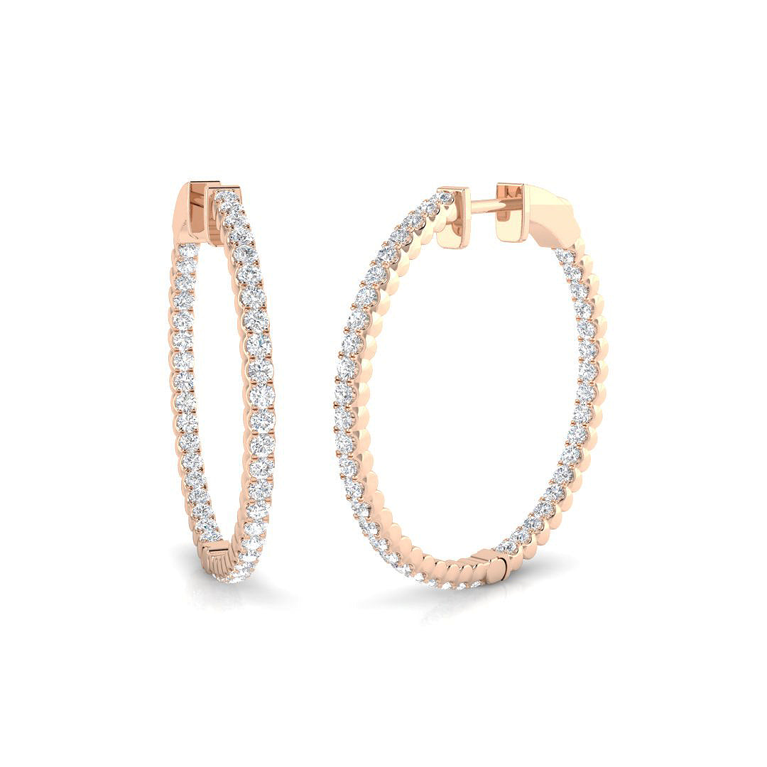 Round Diamond Earrings