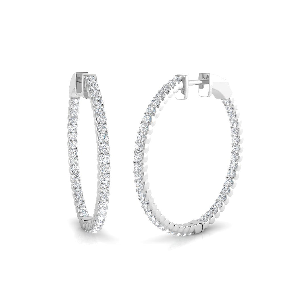 Round Diamond Earrings