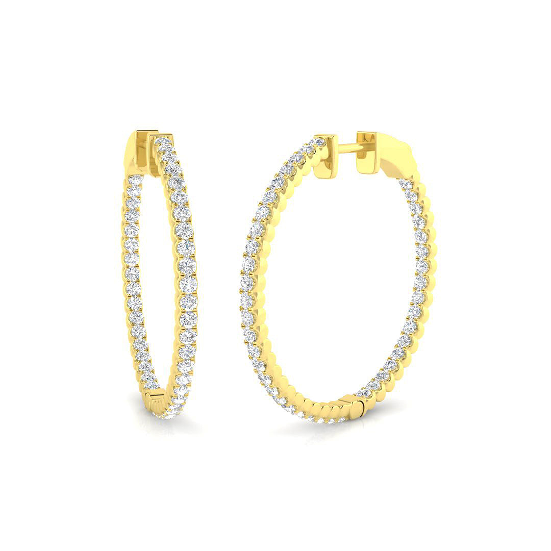 Round Diamond Earrings