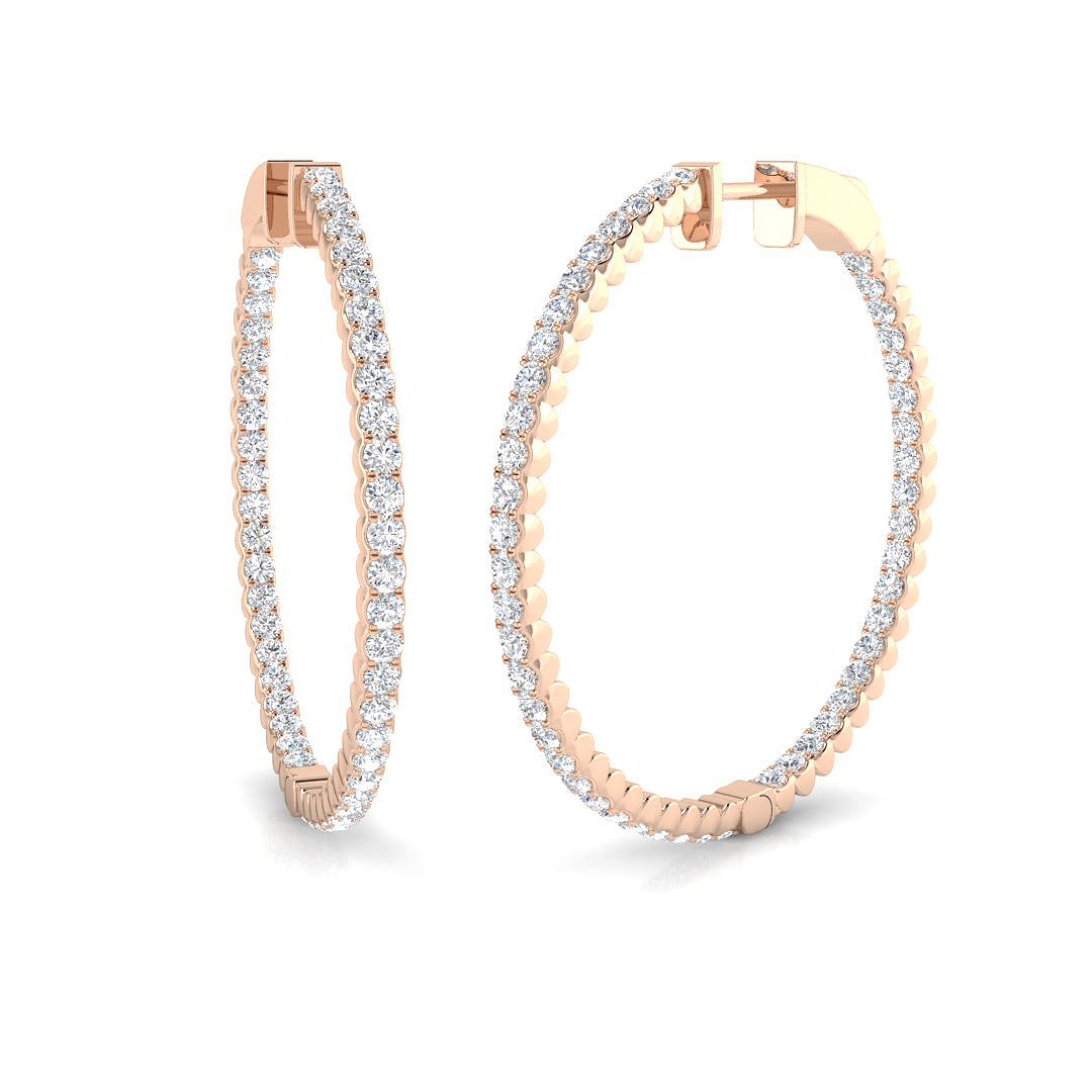 Round Diamond Earrings