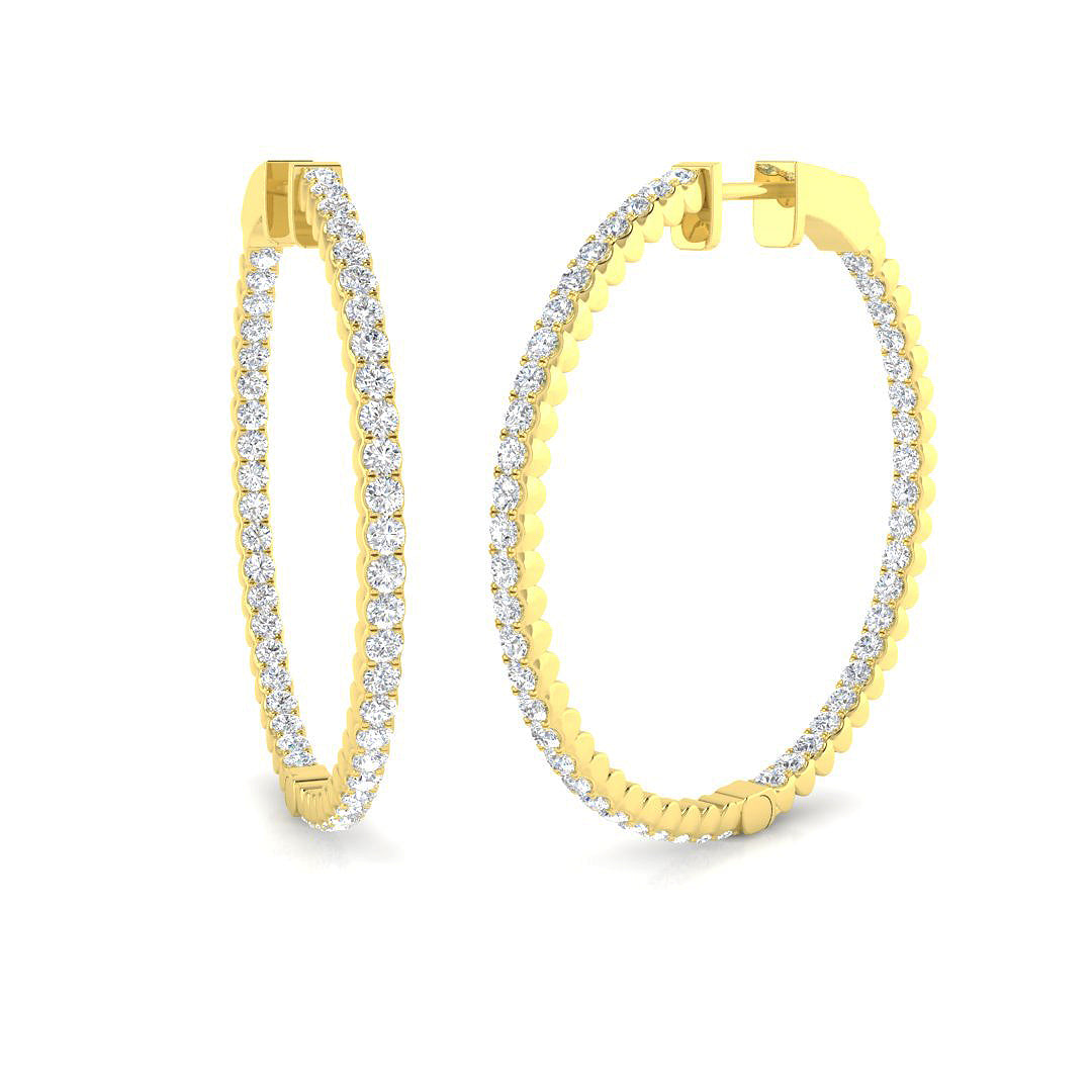 Round Diamond Earrings