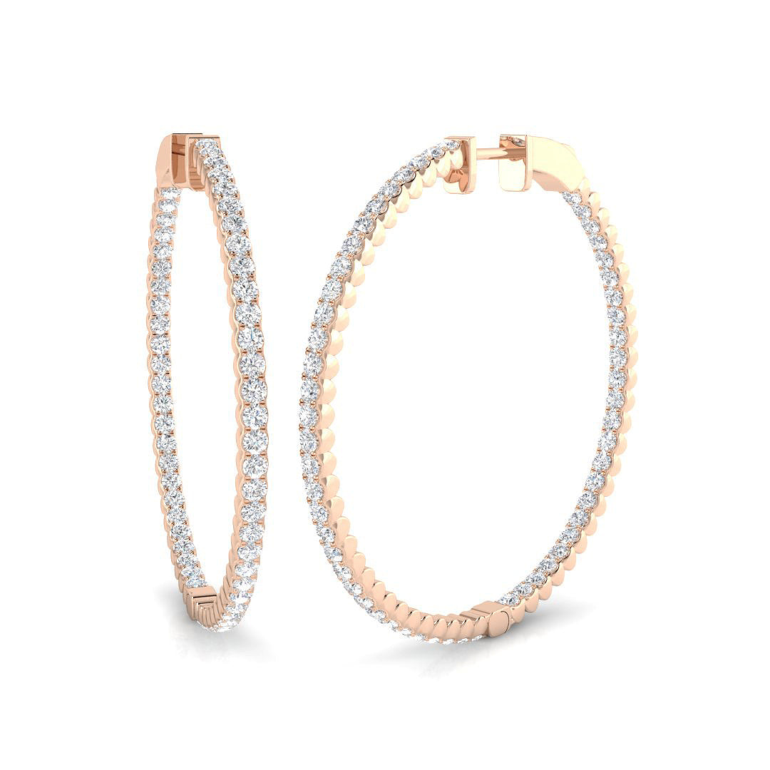 Round Diamond Earrings