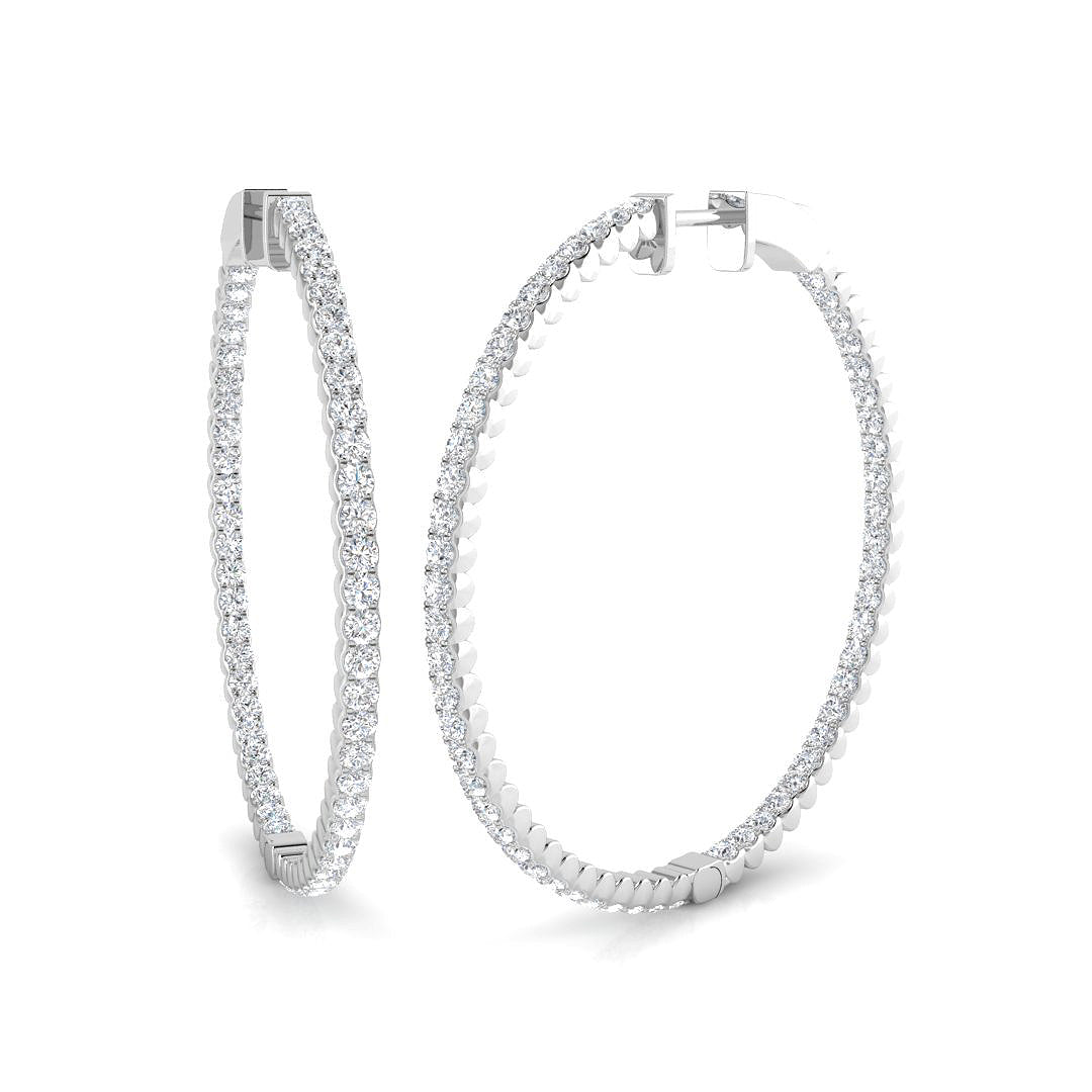 Round Diamond Earrings