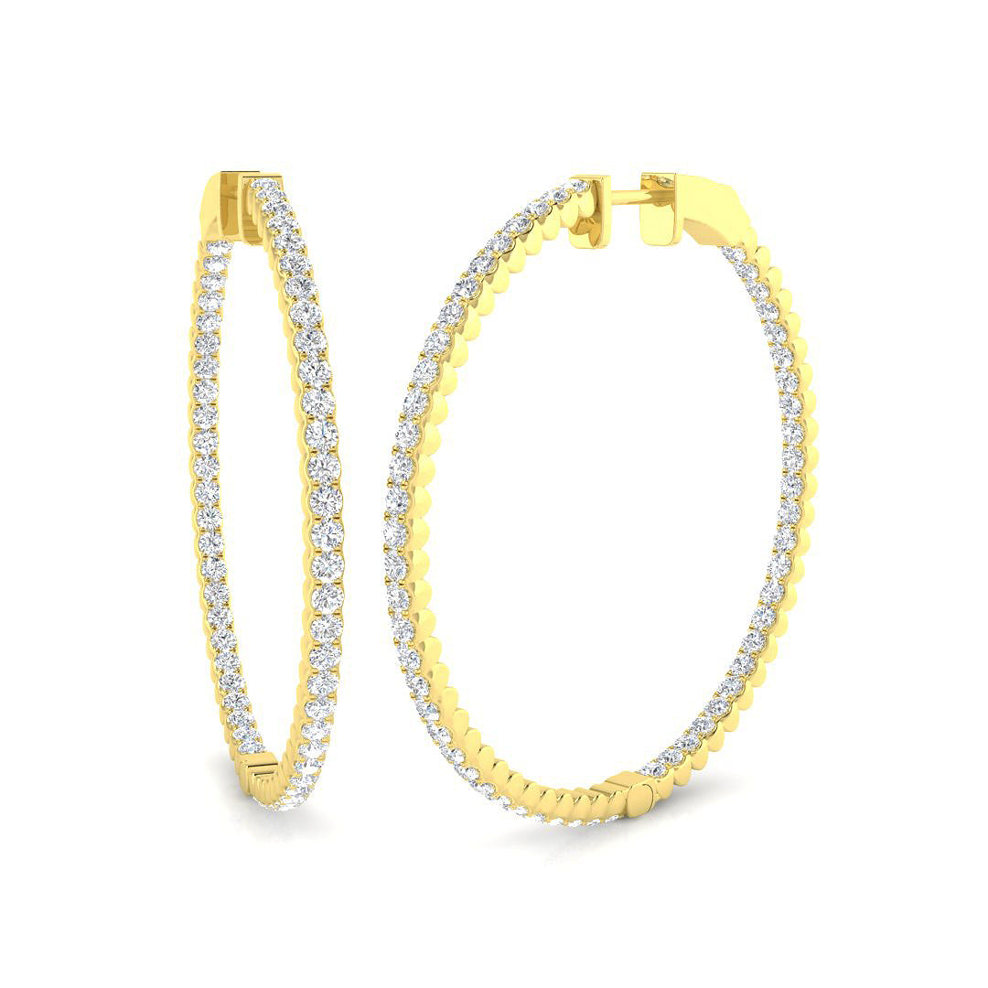Round Diamond Earrings