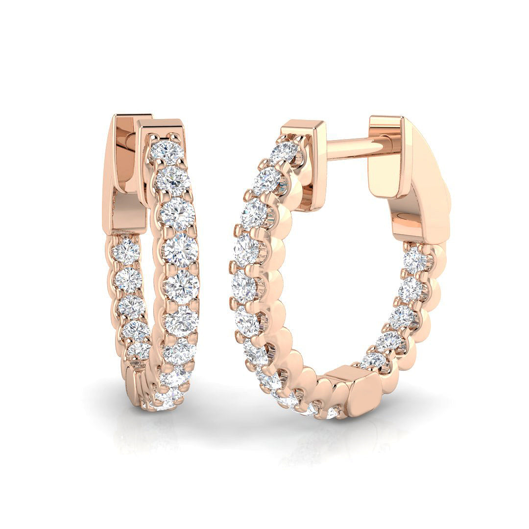 Round Diamond Earrings