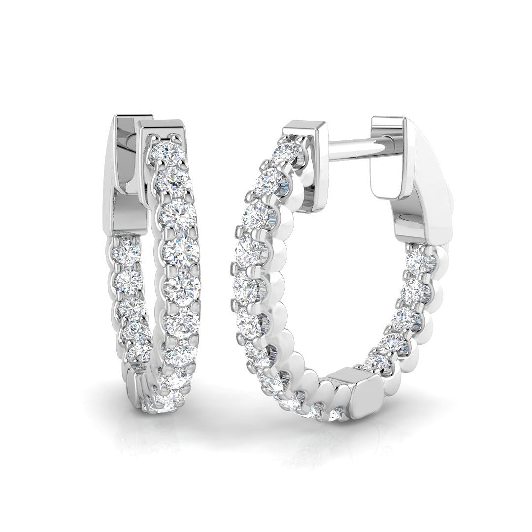 Round Diamond Earrings