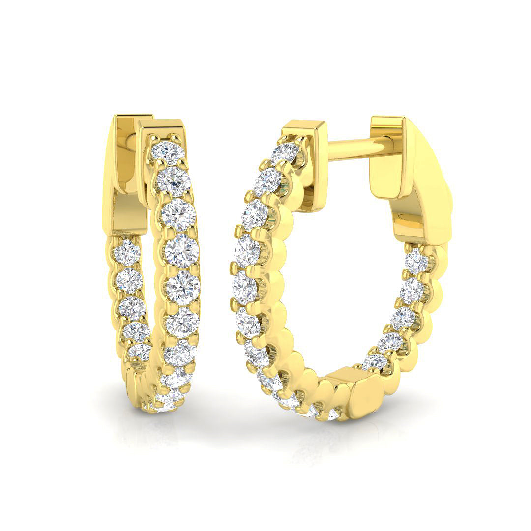 Round Diamond Earrings