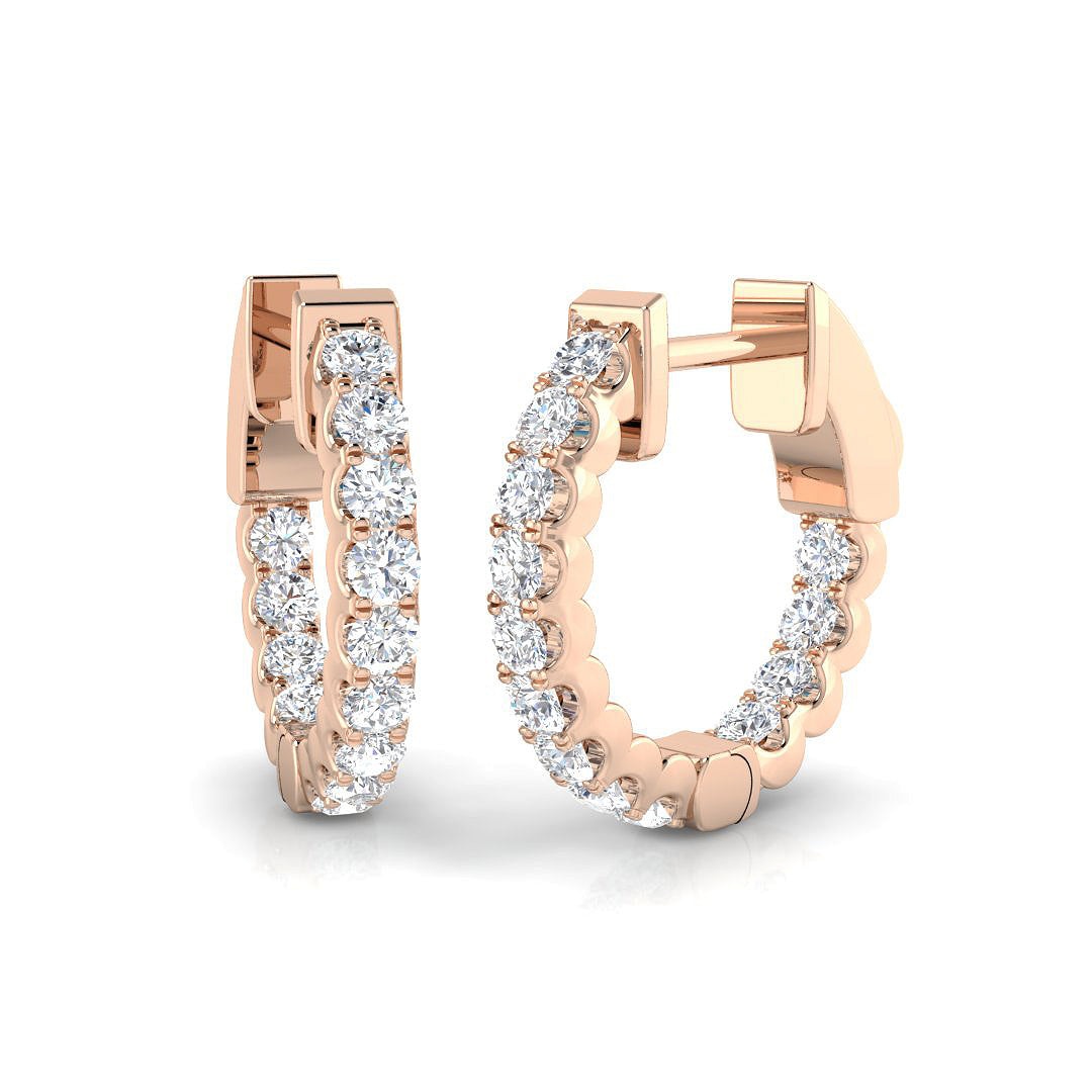 Round Diamond Earrings