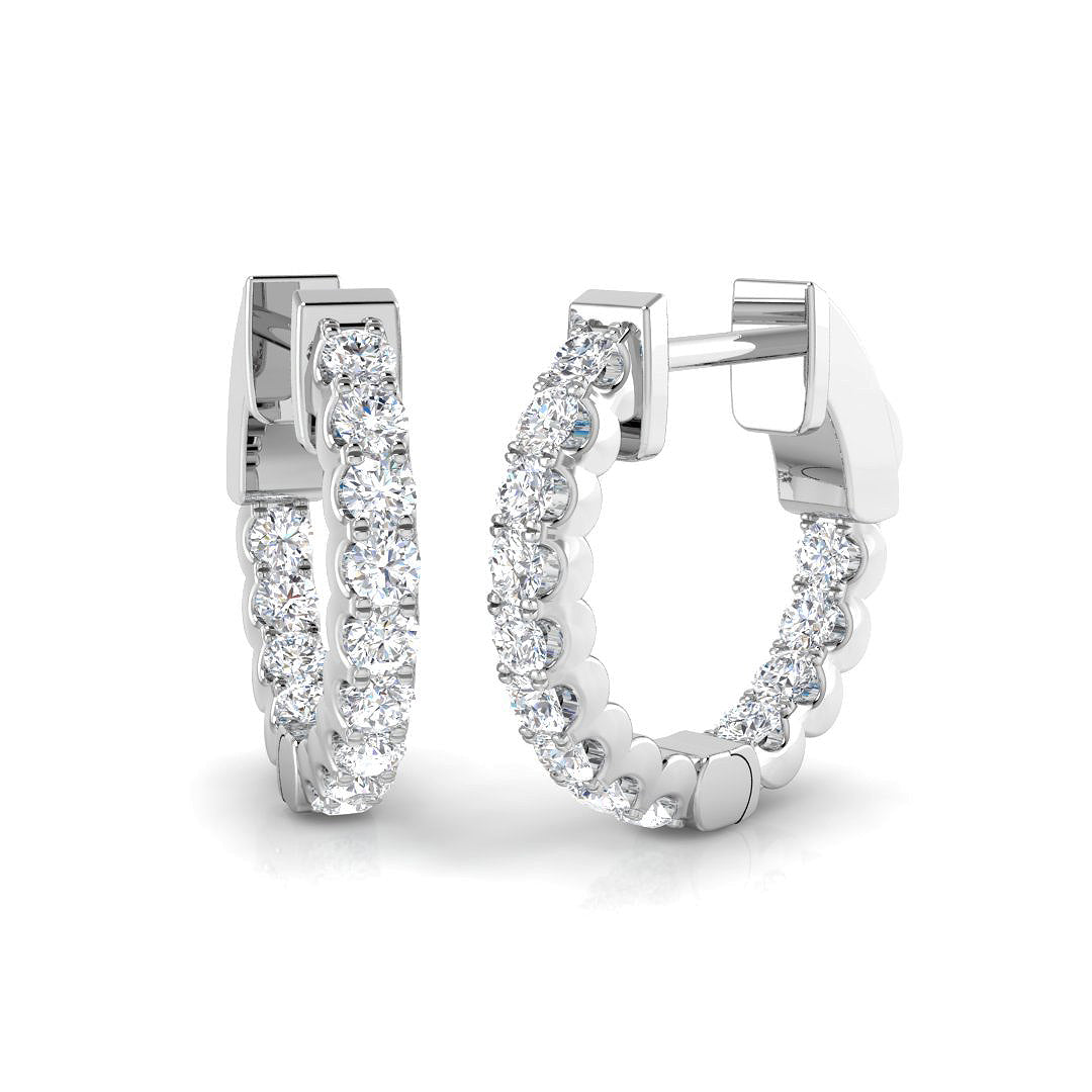 Round Diamond Earrings